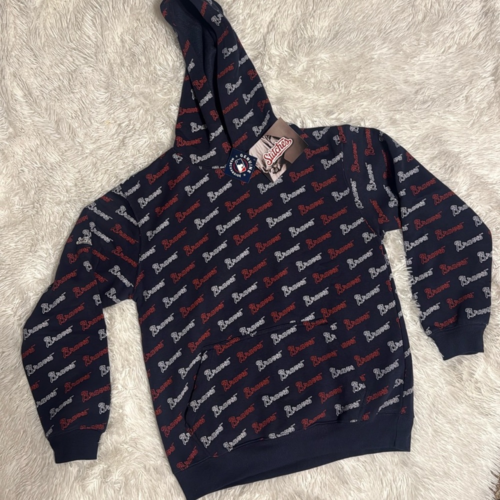 Stitches Atlanta Braves Youth Hoodie